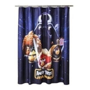 Angry birds Star Wars shower curtain NWT